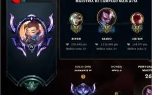 conta lol diamante