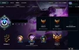 CONTA ANTIGA COM 347 SKINS E TODOS OS CHAMPS (ATE ORNN)