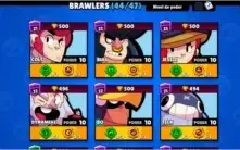 conta  Brawl Stars, 21K de troféus , 44/47, diversas skins