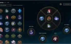 CONTA LEAGUE OF LEGENDS - DIAMANTE 4, 116 CHAMPS 48 SKINS