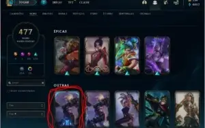 Riven Campeonato/Ramus Rei/Kayle Juiza 477 Skins