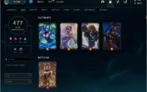 Riven Campeonato/Ramus Rei/Kayle Juiza 477 Skins