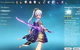 Conta Genshin Impact Endgame LVL 60