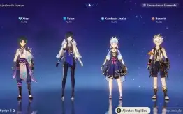 🔴⭐AR 55 Raiden, Yelan, Xiao, Ayaka, Mona, Diluc e Aloy ⭐🔴
