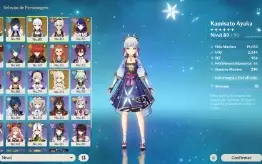 🔴⭐AR 55 Raiden, Yelan, Xiao, Ayaka, Mona, Diluc e Aloy ⭐🔴