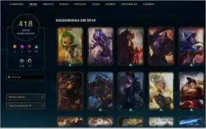 Conta de LOL do Beta
