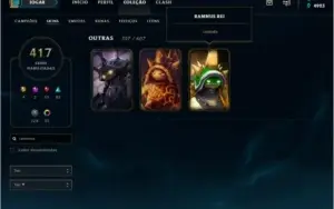 Conta de LOL do Beta