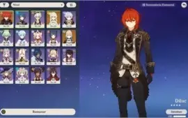 Combo Diluc e Xinquiu + Jean + Espada celestial
