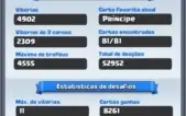 Nv12 -Máx 4555 -TODAS as cartas -Troca de nome -Líder de Clã