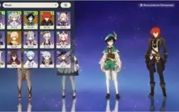 ✨ CONTA DE GENSHIN IMPACT ✨ PERSONAGENS E ITENS 5 ESTRELAS ✨