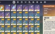 GENSHIN IMPACT CONTA KEKING,JEAN E ARMA 5⭐AR 31 INAZUMA OPEN