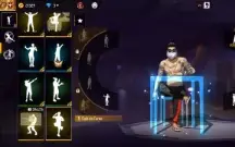 Conta FreeFire angelical Vermelha masculina + Barbinha