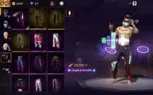 Conta FreeFire angelical Vermelha masculina + Barbinha