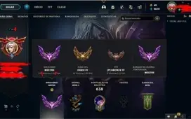 CONTA MAIN MESTRE 300+PDL 360+ SKINS TODOS OS EMOJIS