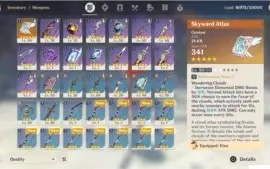 GENSHIN IMPACT AR43 VENTI, QIQI, KLEE SKYWARD ATLAS