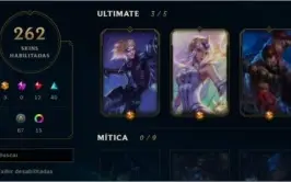 Conta League Of Legends 262 skins / Todos os champions