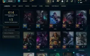 Unranked com 115 Champs e 61 Skins ( MAIN ADC )