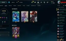 CONTA DE LOL LVL 278 - 122 SKINS