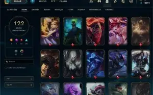 CONTA DE LOL LVL 278 - 122 SKINS