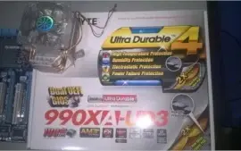Kit gamer Placa Mãe+ Fx6300+ 8gb Ram+ Placa De Vídeo+teclado