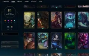 Conta - League of Legends 81 skins