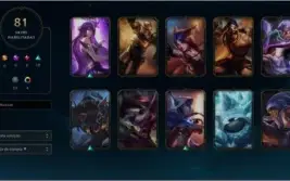 Conta - League of Legends 81 skins