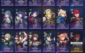 Star Rail Topaz E5 + Seele + Bronya + Yanqing + Gepard E1