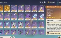 Cyno com bis+ Mona+ Qiqi + memórias da poeira(5* weapon)