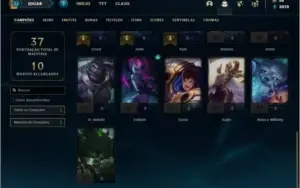 Conta ouro 4 com 2 skins e 26 champs