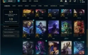 Conta ouro 4 com 2 skins e 26 champs