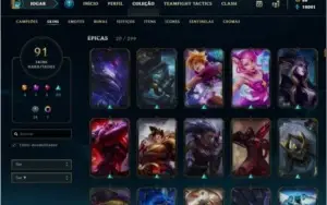 Conta league of legends - skins ultimate e lendárias