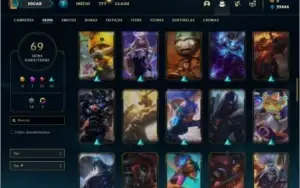 Conta ouro 4 com 135 champs e 69 skins + 380K de Yasuo