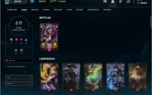 Conta ouro 4 com 135 champs e 69 skins + 380K de Yasuo