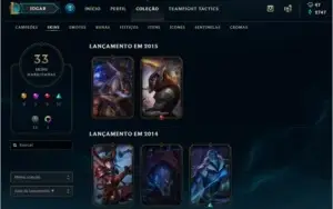 Conta de GOLD - muitas skins raras
