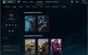 Conta de GOLD - muitas skins raras