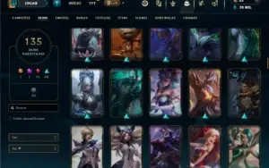 Ferro 2 com TODOS os champs e 135 Skins + 1 Prestigio