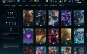 Ferro 2 com TODOS os champs e 135 Skins + 1 Prestigio