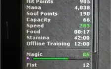 Conta Tibia Sorcerer 300 Pally 220 Druid 215