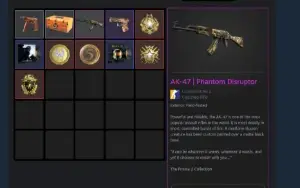 Conta Steam Com Prime E Medalhas + Ak Disruptor