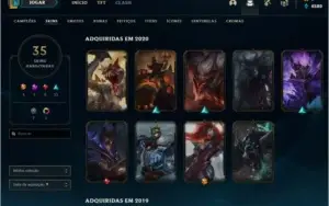 Conta League of Legends platina 4