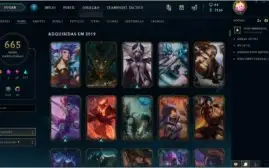 Conta LOL LVL 249, 665 skins