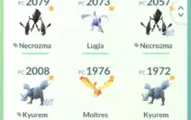 Pokémon Lendários, Shinies e Purificados (Mewtwo, Rayquaza,