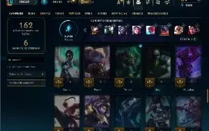 Esmeralda 1 com 65 Champs e 23 Skins +3 Vitoriosas