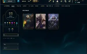 Esmeralda 1 com 65 Champs e 23 Skins +3 Vitoriosas