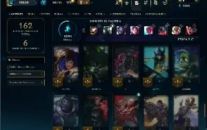Esmeralda 1 com 65 Champs e 23 Skins +3 Vitoriosas