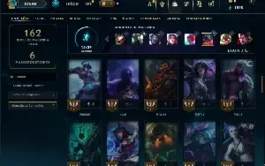 Esmeralda 1 com 65 Champs e 23 Skins +3 Vitoriosas