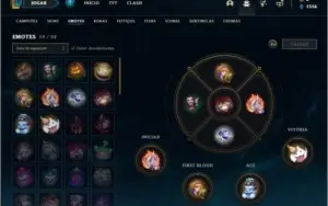 Conta bronze  3 com 10 skins e 27 champs