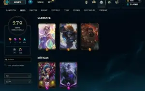 Conta Lol 2015, Full Champ 279 Skins Full Acesso Troca Email