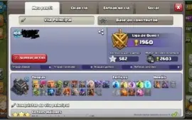 Conta CLASH OF CLANS - CV9 SEMI FULL