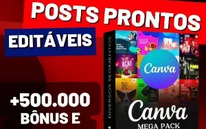 Posts Prontos + 12.000 Mega Pack + 500.000 Mega Bônus
